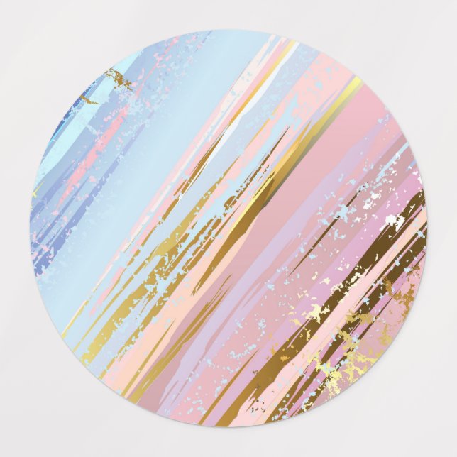 Étiquettes Arrière - plan rose texturé (Design 1)