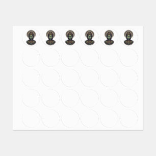 Étiquettes Art de méditation Sukti Budh antique - Pakit & Bam