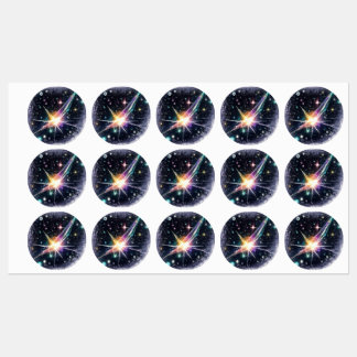 Étiquettes Autocollant d'énergie dans l'espace.