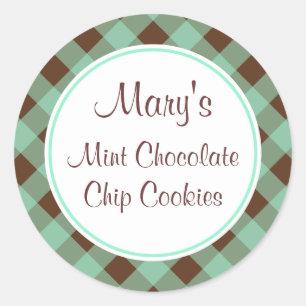 Étiquettes Autocollantes Cuisine Vichy Chocolat Me