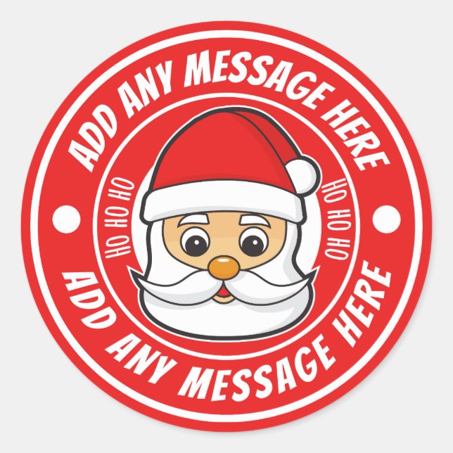 Étiquettes autocollantes personnalisées de Noël Pè (Devant)