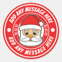 Étiquettes autocollantes personnalisées pour Noël 
