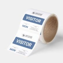 Étiquettes autocollantes personnalisées pour visit
