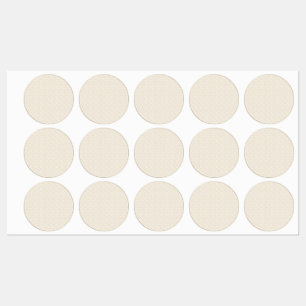 Étiquettes Autocollants de faveur de texture de lin élégant