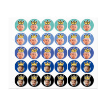 Autocollants de visage de foto PERSONNALISÉ Mini f