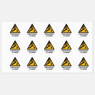 Étiquettes Avertissement de cylindre sous pression, Canteur c