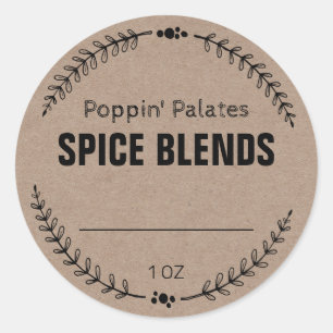 Étiquettes Blank Spice Blend
