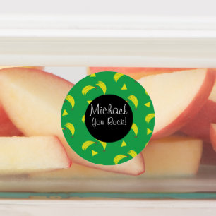 Étiquettes Boîte à lunch mélange alimentaire bananes