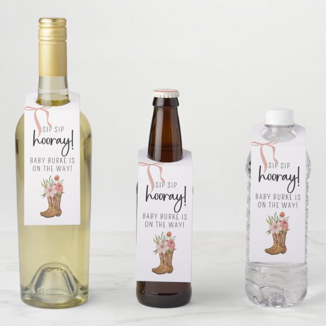 Étiquettes Boots and Bows (En situation)