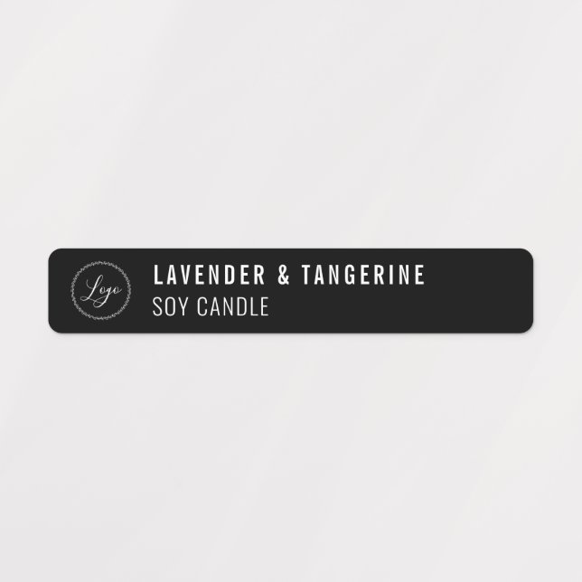 Étiquettes Bougie noire Sceller à l'épreuve des tamper Votre  (Design 1)