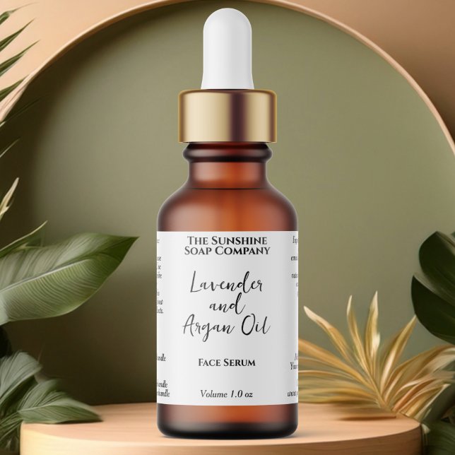 Étiquettes Bouteille à goutte blanche imperméable (Créateur téléchargé)