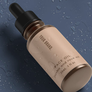 Étiquettes Bouteille Cosmétique Minimal Boho 1oz 30ml Étanche