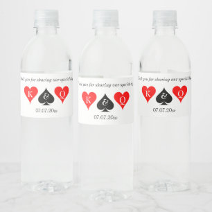 Étiquettes bouteille d'eau pour Las Vegas casino m