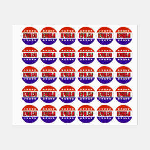 Étiquettes Bouton républicain