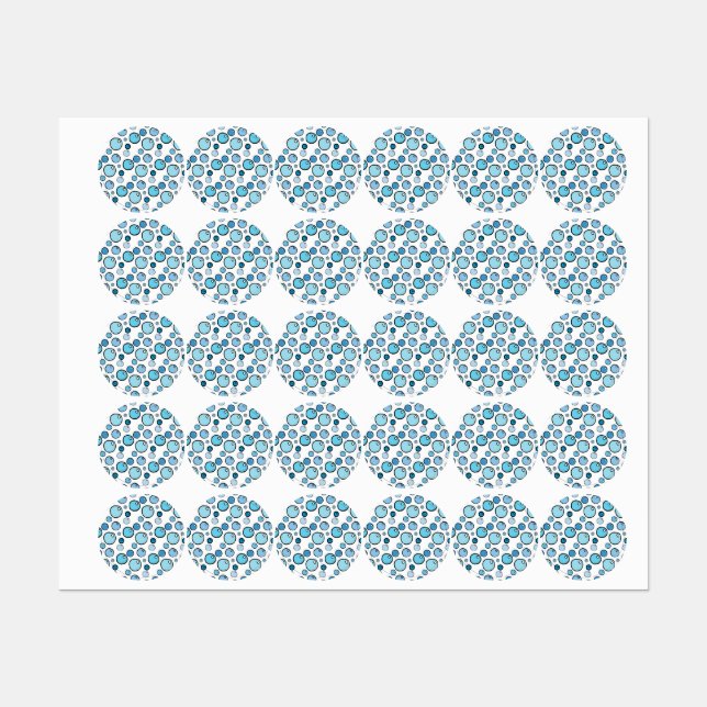 Étiquettes Bubbles (Feuille)