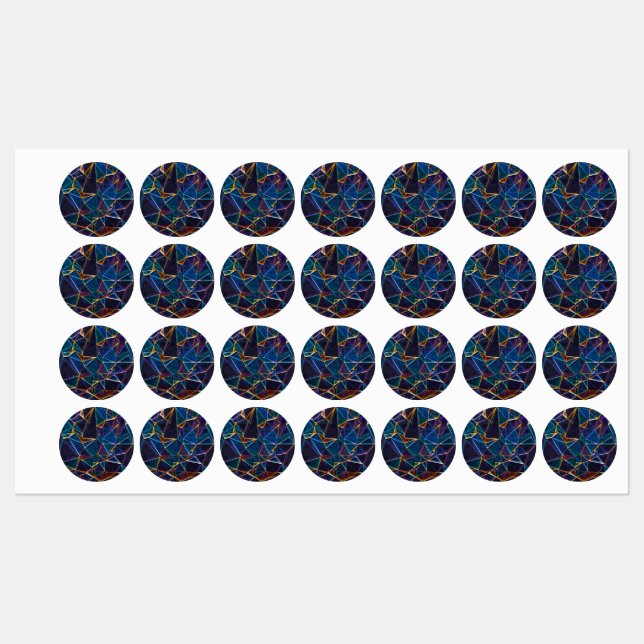 Étiquettes Bulles cassées (Feuille)