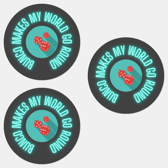Étiquettes Bunco fait mon monde aller autour de Neon (Groupe)