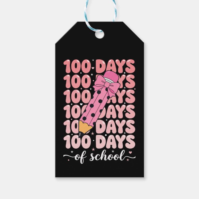 Étiquettes-cadeau 100 days of school celebration (Devant)