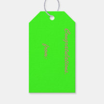 10-Pack d'étiquettes cadeaux personnalisées Neon G