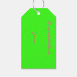 Étiquettes-cadeau 10-Pack d'étiquettes cadeaux personnalisées Neon G