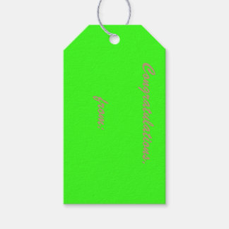 Étiquettes-cadeau 10-Pack d'étiquettes cadeaux personnalisées Neon G