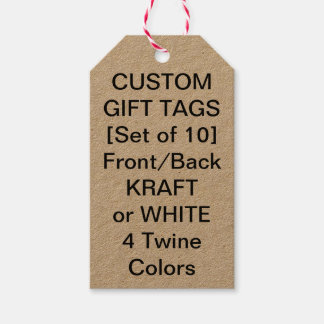 Étiquettes-cadeau 10 x Balises-cadeaux personnalisés Kraft