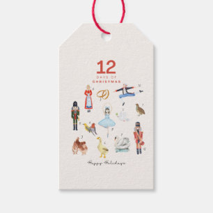 ÉTIQUETTES-CADEAU 12 JOURS DE NOËL