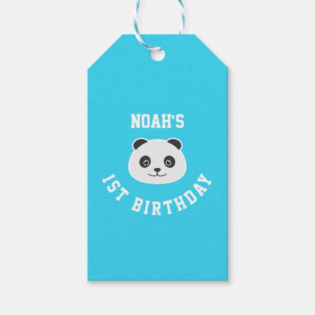Étiquettes-cadeau 1er anniversaire (Devant)