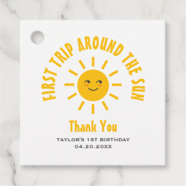 Étiquettes Cadeau 1er Anniversaire Premier Voyage Autour Du Soleil