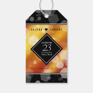 Étiquettes-cadeau 23e anniversaire de Mariage de Topaz impérial