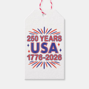 Étiquettes-cadeau 250 ans USA Semiquinentenaire 1776-2026