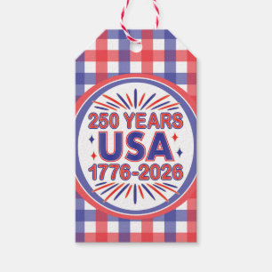 Étiquettes-cadeau 250 ans USA Semiquinentenaire 1776-2026