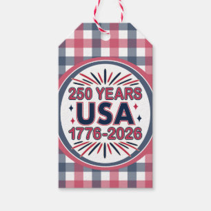 Étiquettes-cadeau 250 ans USA Semiquinentenaire 1776-2026