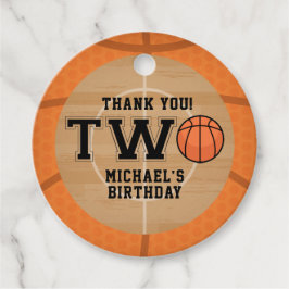Étiquettes Cadeau 2e anniversaire, basket-ball