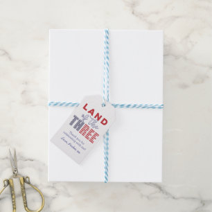Étiquettes-cadeau 3ème Fête d'anniversaire bannière étoilée 4