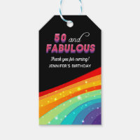 50 et Fabulous Rainbow Sparkle Merci d'anniversair