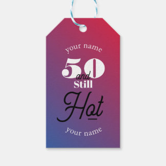 Étiquettes-cadeau 5O et toujours chaud