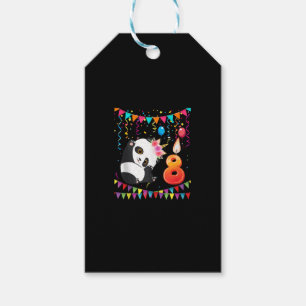Étiquettes-cadeau 8 Ans 8e Anniversaire Panda Unicorn Cadeaux de fil