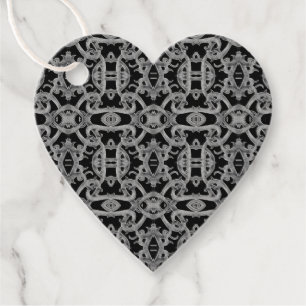 Étiquettes Cadeau à coeur GOTHIQUE