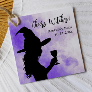 Étiquettes Cadeau À la sorcière Halloween enterrement de vie de jeun