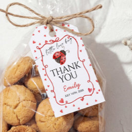 Étiquettes-cadeau A Little Love Bug Thank You