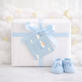 Étiquettes Cadeau A Little Piece of Heaven Clouds Baby Boy Shower
