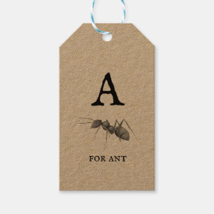 Étiquettes-cadeau "A" pour Ant