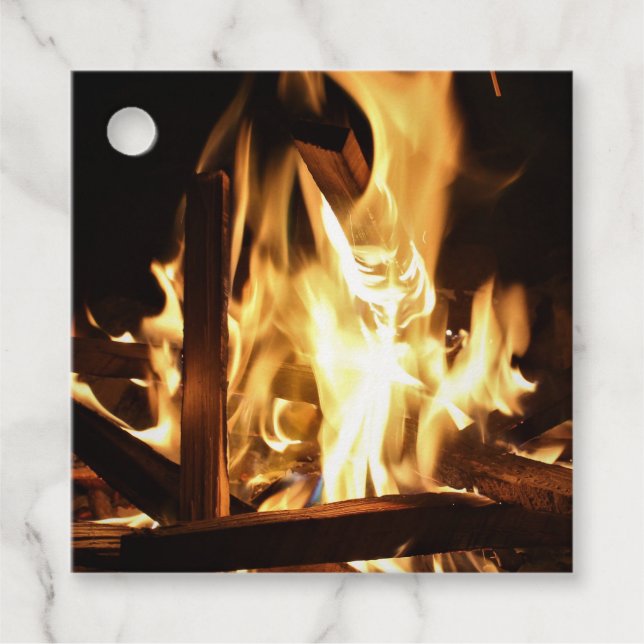 Étiquettes Cadeau A travers les flammes (Devant)