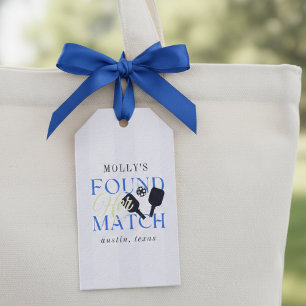 Étiquettes-cadeau A Trouvé Son Match Pickleball Bachelorette Sportiv