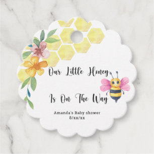 Étiquettes Cadeau Abeille. Notre petit miel sur le chemin