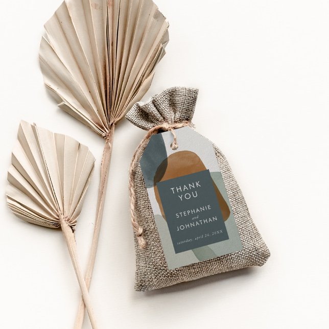 Étiquettes Cadeau Abstrait minimaliste personnalis (Modern Abstract Minimalistic Custom Gift Tags)