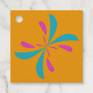 Étiquettes Cadeau Abstrait simple Motif de vol papillon