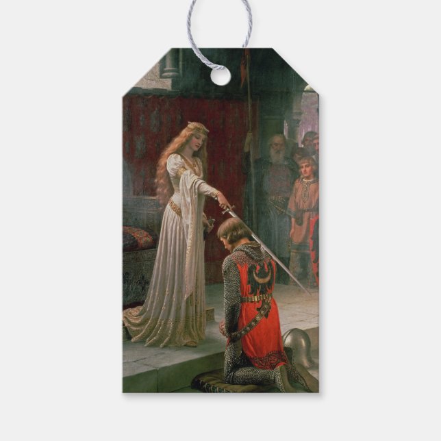 Étiquettes-cadeau Accolade (par Edmond Blair Leighton) (Devant)