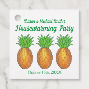 Étiquettes Cadeau Accueil ananas Open House House House House House